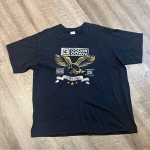3 Doors Down Black Short Sleeve Mens 2X Teeshirt